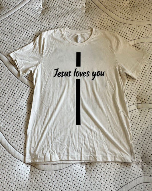 Jesus loves you tee